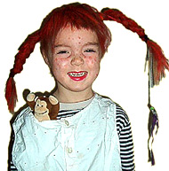 Hannah als Pippi Langstrumpf